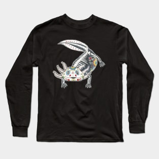 Day of the Dead Axolotl Long Sleeve T-Shirt